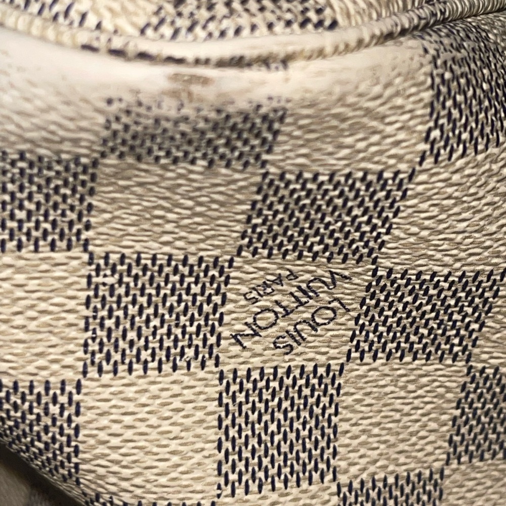 Lv Damier azur mm neverfull bag 12.6x11.4x8 - Picture 8 of 15